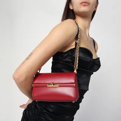 Dolce & Gabbana Marlene Leather Shoulder Bag In Red