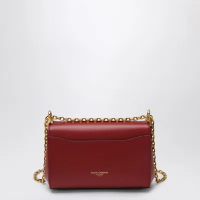 Dolce & Gabbana Marlene Leather Shoulder Bag In Red