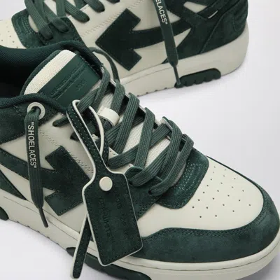Off-white Green Out Of Office Sneakers In Green