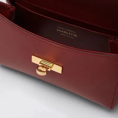 Dolce & Gabbana Marlene Leather Shoulder Bag In Red