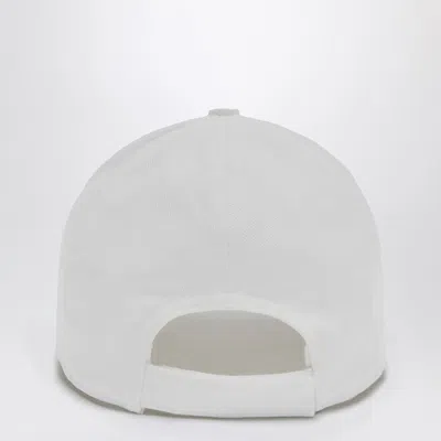 1989 Studio Striped Baseball Patch Cap With Curved Brim In White