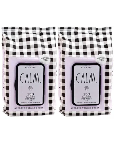 Rae Dunn Calm. Lavender Vanilla Calming Pet Wipes 2-pack