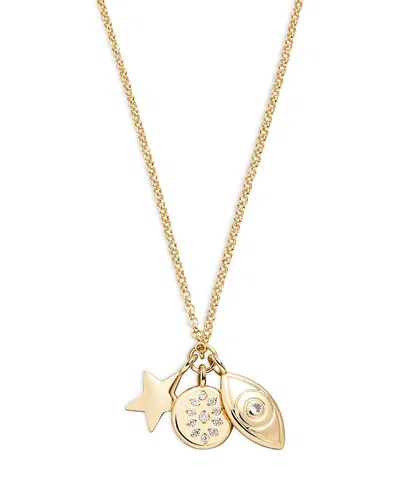 Baublebar Evil Eye Cluster Charm Necklace In Gold