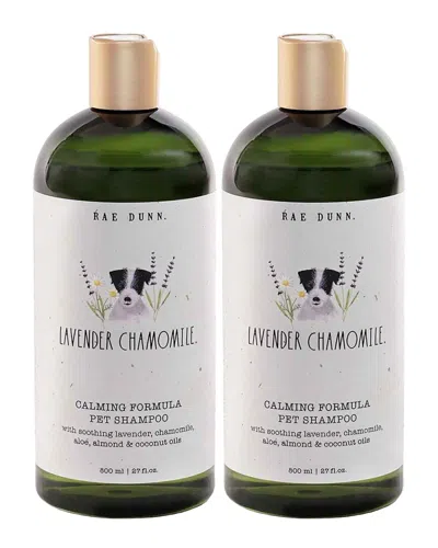 Rae Dunn Calming Formula Lavender Chamomile Pet Shampoo 2-pack