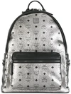 MCM monogram metallic backpack,PVC100%