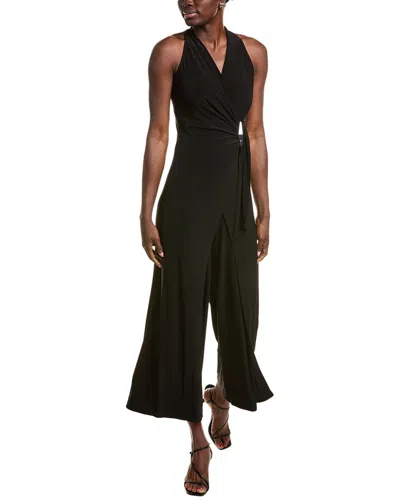 Joseph Ribkoff Draped Front Jumpsuit In Black