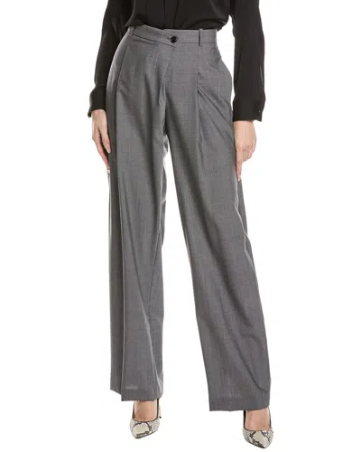 Hugo Boss Tasewa Wool-blend Trouser In Grey