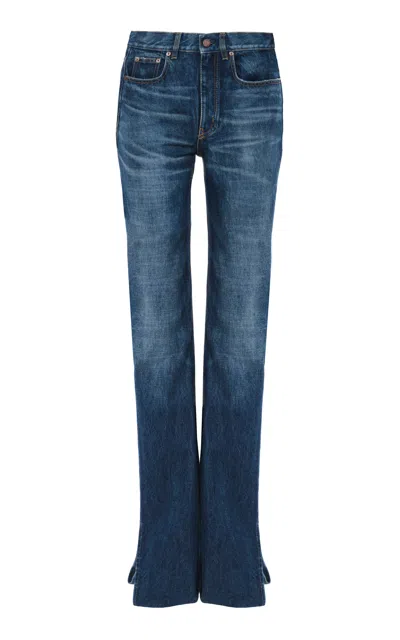 Chloé Rigid High-rise Straight-leg Jeans In Medium Wash
