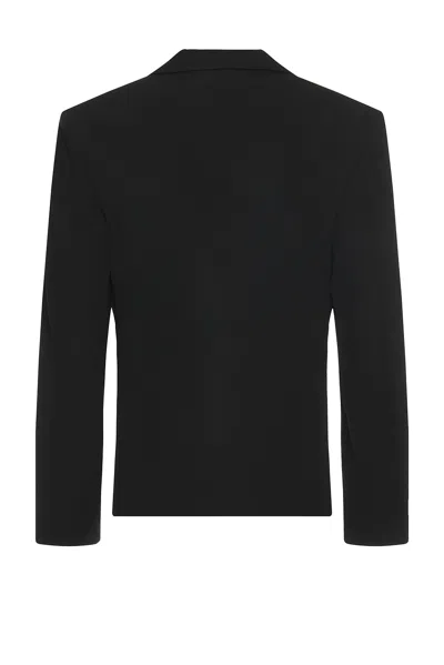 Jacquemus Fernando Double-breasted Padded-shoulder Blazer In Black