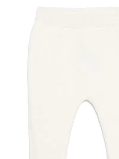 Tartine Et Chocolat Purl-knit Trousers Set (set Of Two) In White