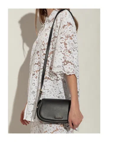 Michael Michael Kors Lydiasmall Flat Crossbody In Black