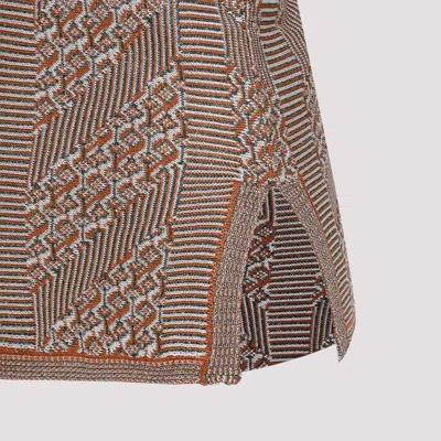 Valentino Sleeveless Chevron Knitted Top In Multicolour