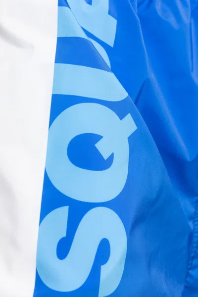 Dsquared2 Drawstring Swimming Trunks In Blue