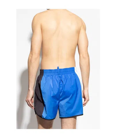 Dsquared2 Drawstring Swimming Trunks In Blue