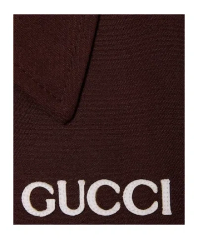Gucci Wool Jacket With Logo Patch In Red