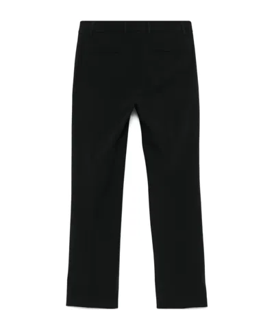 Incotex Contemporary Crop Trousers Pressed Crease In Black