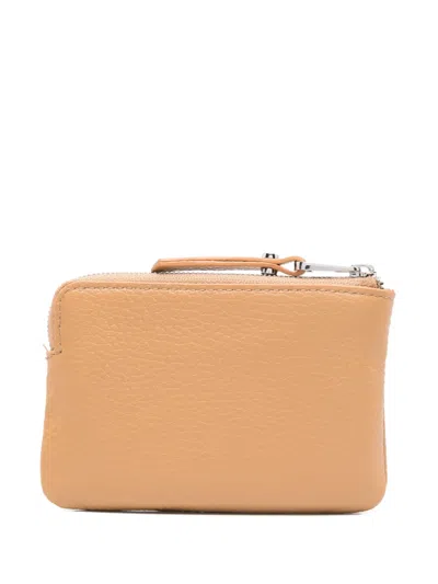 Gianni Chiarini Grain-textured Wallet In Brown