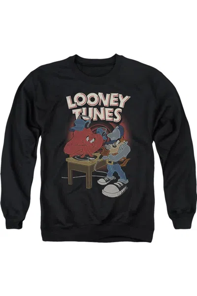 Gildan Looney Tunes Dj Looney Tunes Adult Crewneck Sweatshirt In Black
