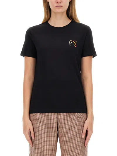 Ps By Paul Smith T-shirt With Logo In Black