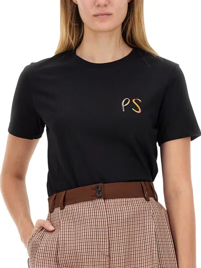 Ps By Paul Smith T-shirt With Logo In Black