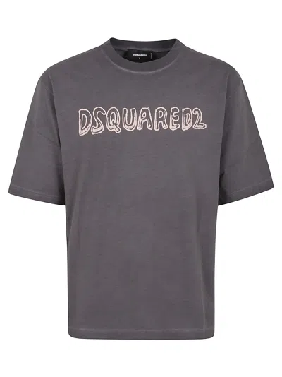 Dsquared2 Dsquared Dark Grey Cotton T-shirt
