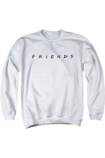 Gildan Friends Logo Adult Crewneck Sweatshirt In White