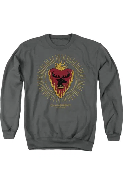 Gildan Game Of Thrones Stannis Baratheon Burst Sigils Adult Crewneck Sweatshirt In Pink