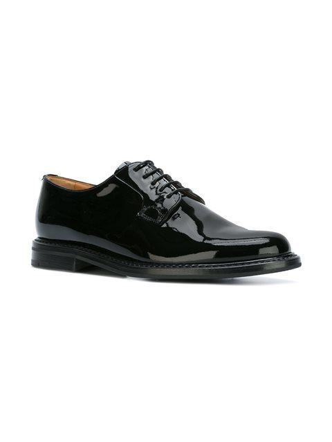 Church's Shannon Glossed-leather Brogues In Black | ModeSens