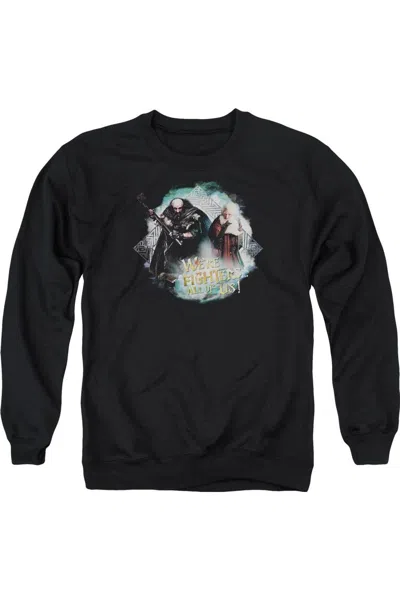 Gildan The Hobbit We´re Fighters Adult Crewneck Sweatshirt In Black