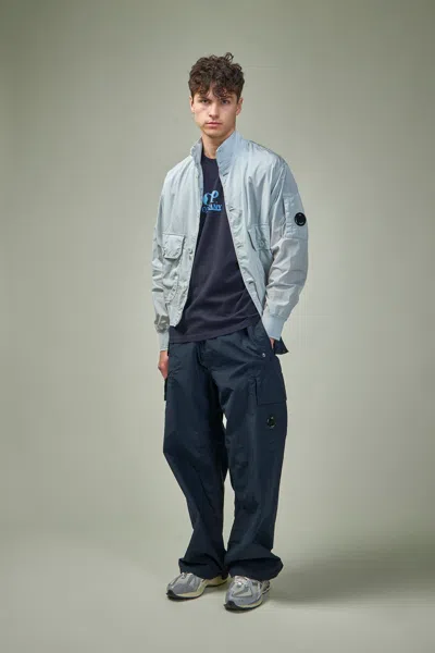 C.p. Company Chrome-r Full Button Jacket In Grey