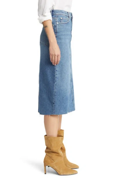 Rails The Highland Nonstretch Denim Midi Skirt In Vintage Sapphire