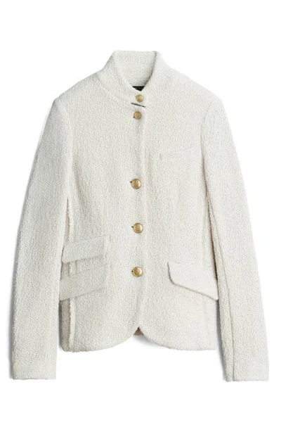 Rag & Bone Slade Cotton Tweed Blazer In Ecru