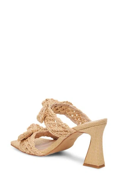 Dolce Vita Niyah Slide Sandal In Lt Natural Raffia
