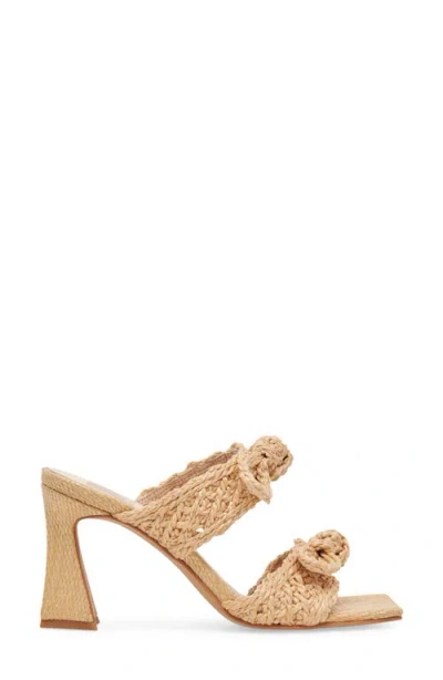 Dolce Vita Niyah Slide Sandal In Lt Natural Raffia