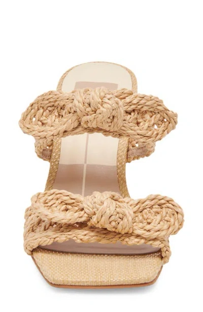 Dolce Vita Niyah Slide Sandal In Lt Natural Raffia
