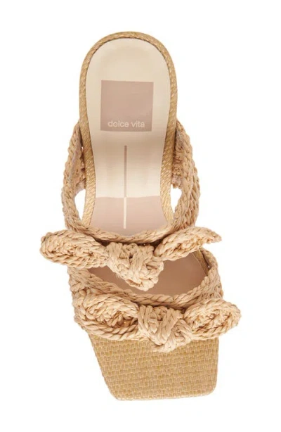 Dolce Vita Niyah Slide Sandal In Lt Natural Raffia