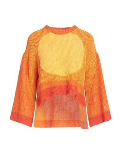 Marni Woman Sweater Orange Size 8 Cotton In Orange