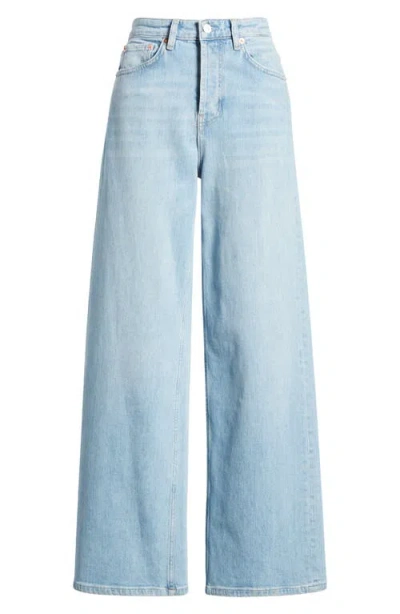 Rails The Sunset High Rise Slim Flare Jeans In Mazarine In Blue Mist