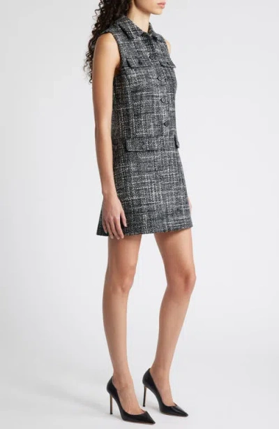 Theory Women's Mela Tailored Tweed Minidress In Black Multi