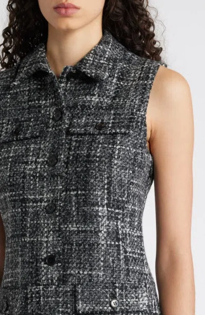 Theory Women's Mela Tailored Tweed Minidress In Black Multi