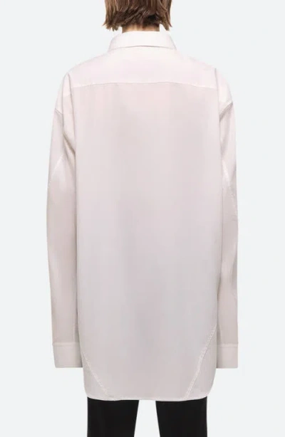 Helmut Lang Oversized Long-sleeve Shirt In White - 100