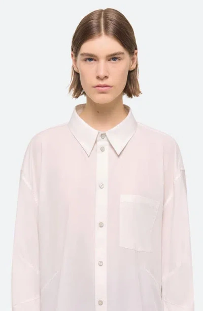 Helmut Lang Oversized Long-sleeve Shirt In White - 100