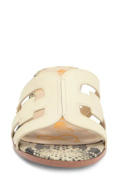 Sam Edelman Illie Block Heel Slide Sandal In Modern Ivory