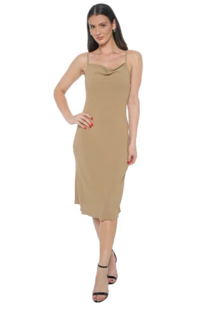 Bebe Airflow Slip Dress In Mocha