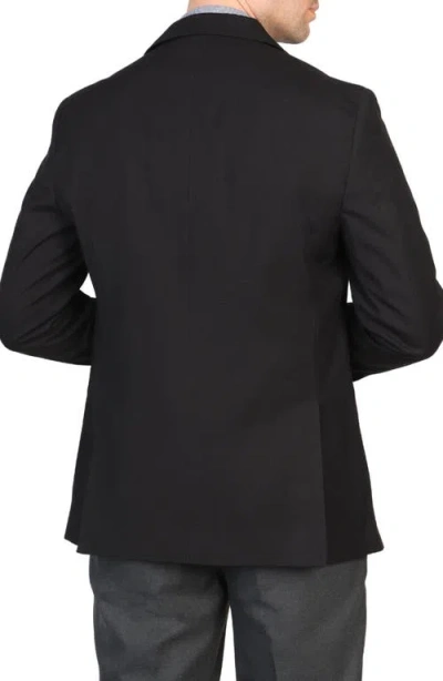 Tailorbyrd Textured Solid Sport Coat In Black