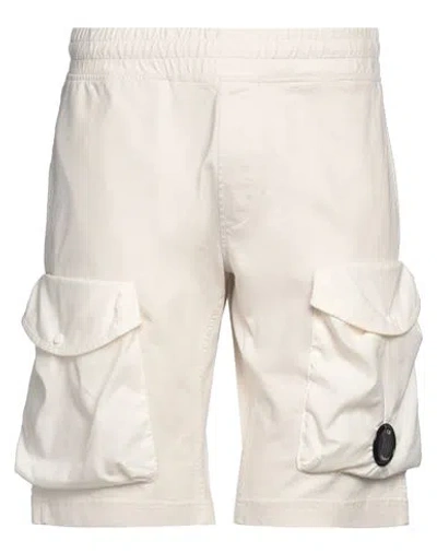 C.p. Company C. P. Company Man Shorts & Bermuda Shorts Cream Size S Cotton, Polyamide In White