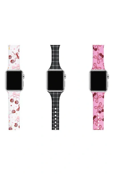 The Posh Tech Assorted 3-pack Silicone Apple Watch® Watchbands In Assorted