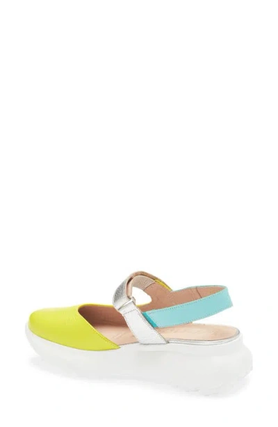 Wonders Zaire Slingback Wedge Sneaker In Multi