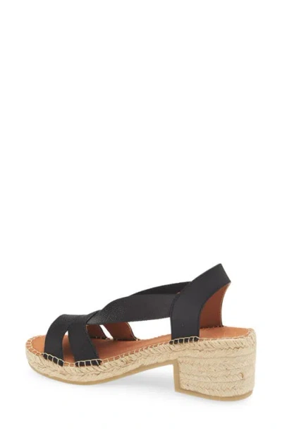Toni Pons Dama Slingback Espadrille Platform Sandal In Black