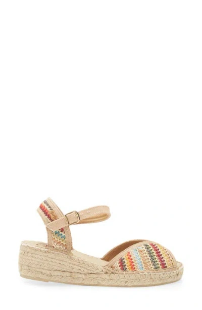 Toni Pons Bella Espadrille Wedge In Beige
